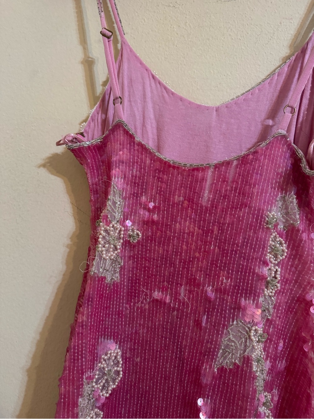 LoveShackFancy Meline Dress Raspberry Sparkle Size 2 - Picture 5 of 7